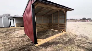 10x12 Loafing Shed TriWood Buildings