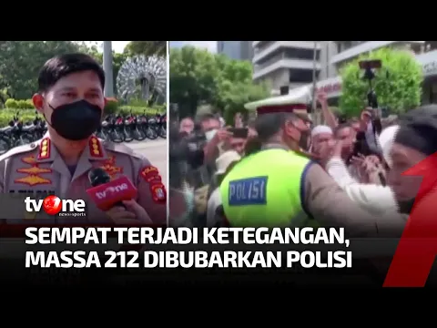 Sempat Dapat Perlawanan, Aparat Akhirnya Bubarkan Massa Reuni 212