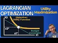 Utility Maximization with Lagrangian Optimization Fully Explained