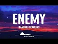 Imagine Dragons - Enemy (From the Series Arcane League Of Legends) (Lyrics)