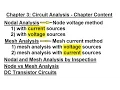 Electrical Engineering Ch 3 Circuit Analysis 1 of 37 Chapter Content
