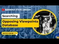 Opposing Viewpoints database