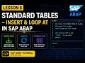 SAP ABAP Tutorial for Beginners Standard Tables Explained