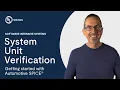 SWE 4 Software Unit Verification Automotive SPICE