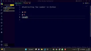 Subtracting Two number using Python