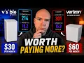 Verizon vs Visible 5G Home Internet - Is Verizon Worth Paying More For