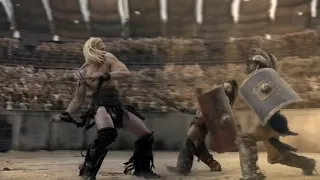 سبارتاكوس و كريكسوس يتحدو هرقل اضخم رجل اعظم ملحمه اعظم مسلسل 