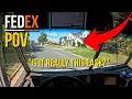 POV What Driving for FedEx Really Looks Like Neighborhood Stops