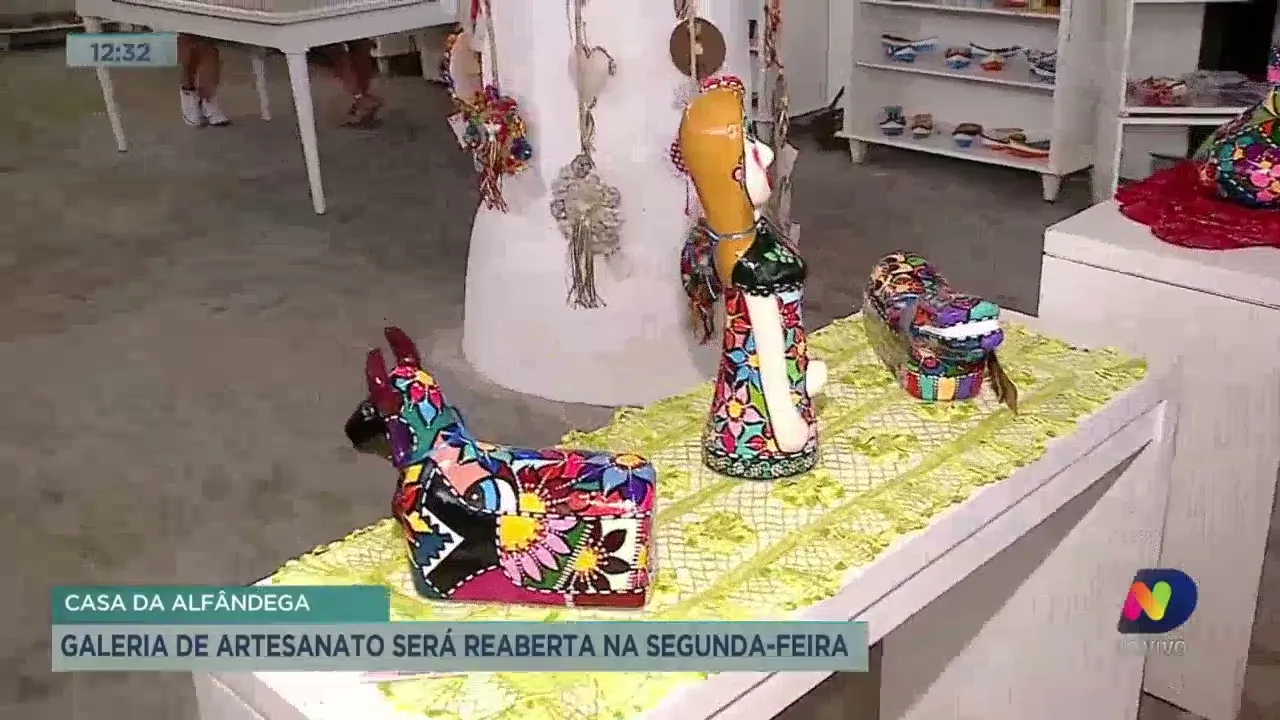 Casa da Alfândega: galeria de artesanato será reaberta na segunda-feira