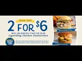 2 For 6 Inflation Buster Mix Or Match Two of Our Legendary Chicken Sandwiches