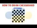 HOW TO DRAW CHESSBOARD IMAGE IN PYTHON USING MATPLOTLIB LIBRARY