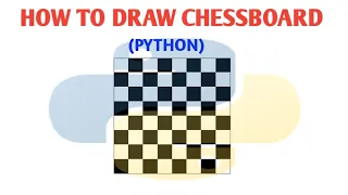 HOW TO DRAW CHESSBOARD IMAGE IN PYTHON USING MATPLOTLIB LIBRARY