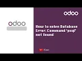 How to solve Database Restore Error Command psql not found
