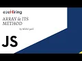E2E Mentorship Program - Array Its Method