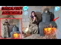 A Homeless Mother Built a Magical Fireplace to Fight the Snow in the WinterCold