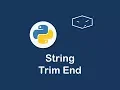 string trim end in python