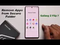 How to Remove Apps from Secure Folder On Samsung Galaxy Z flip 7
