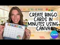 Create Engaging and Fun Bingo Cards in Just Minutes For Your Classroom and Students Using Canva