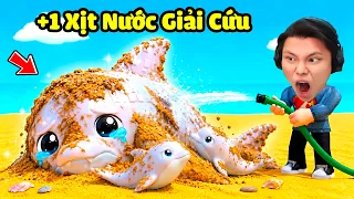 [ROBLOX] Mỗi Giây +1 Xịt Nước Giải Cứu Động Vật Biển💧😭JayGray Thử Thách Làm Người Tốt Cứu Cá Heo