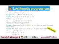 10th class math Arithmetic progression Chapter 5 Example 3 4 CBSE NCERT WITH NOTES