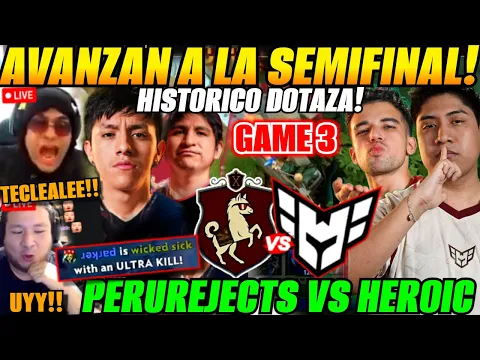 Video Thumbnail: 😲analizan Game 3 HEROIC vs PERU REJECTS Bo3 DREAMLEAGUE S28😲Parker, Scofield vs Yuma y Wisper