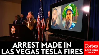 BREAKING NEWS: Las Vegas Sheriff Announces Arrest In Fire Attacks On Tesla Dealership