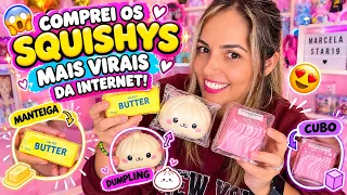 😱💖 COMPREI OS SQUISHYS MAIS VIRAIS DA INTERNET! 😍✨ 