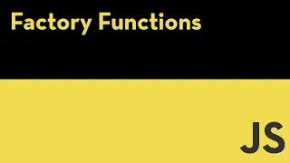 Javascript Factory Functions