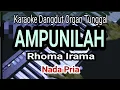 AMPUNILAH - Rhoma Irama || Karaoke Dangdut || Nada Pria
