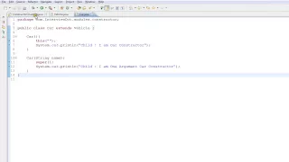 CONSTRUCTOR CHAINING IN JAVA EXAMPLE DEMO