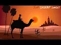 Desert landscape Flat Design Artwork - Illustrator Tutorial