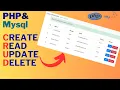 PHP CRUD Create Read Update Delete Operations with MYSQLi Database