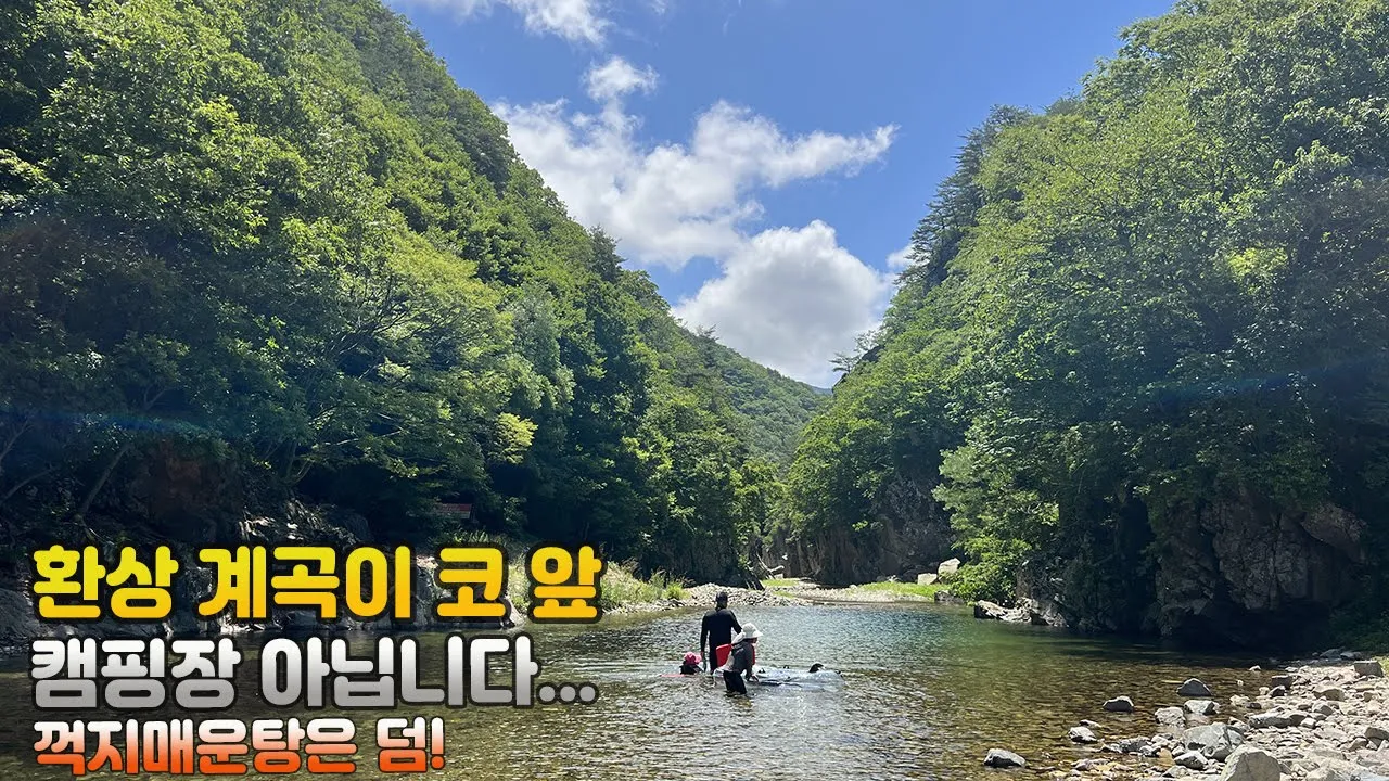 두번째라면 서럽다 최고의 계곡에서 노지캠핑 / 자연이 만든 수영장 / 꺽지잡아 매운탕까지~ / 여기보다 좋은곳 있으면 댓글 주세요 곧 갑니다 ^^ サムネイル