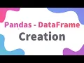 Python Class 12 IP Pandas DataFrame Creation Informatics Practices