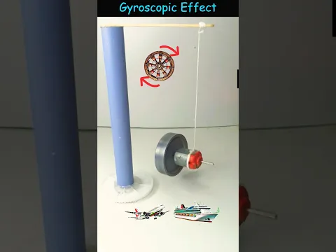 Download MP3 Gyroscopic Effect • Dc Motor | #dcmotor #tech #youtubeshorts #experiment #motor