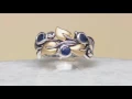 Barbara Bixby Sterling 18K Precious Gemstone Vine Ring on QVC