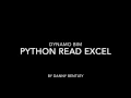 DynamoBIM Python Beginner Read Excel