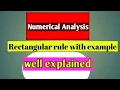 rectangular rule in numerical Analysis