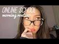 my online school morning routine college student vlog