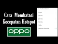 Lagu Cara Membatasi Kecepatan Internet Hotspot HP Oppo