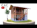 Simple Farmhouse Tropical House 5x6m Two Bedroom