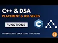 Functions Guide Declaration Definition Call Return Types more C DSA for FAANG -