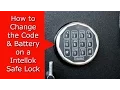 How to Change Intellok safe locks Code Battery