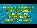 DevOps SysAdmins How to organize server s CPU like TC Traffic control in linux 2 Solutions