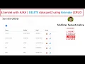 5 Servlet with ajax DELETE data with Animation AJAX Part 2 CRUD Operation Advance JAVA