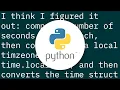 How to convert a UTC datetime to a local datetime using only standard library