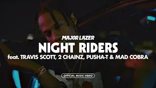 major lazer night riders ft travis scott 2 chainz pusha t u0026 mad cobra official music video 