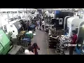 live CNC machine accident catch footage