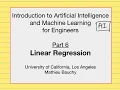 Lecture 6 Linear Regression and Gradient Descent Optimization - Machine Learning for Engineers