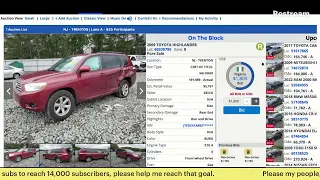 Copart Insurance Auto Auction - Live Stream